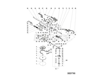 Elektrografitové kartáčky 2 ks. DEDRA XDED7765.44