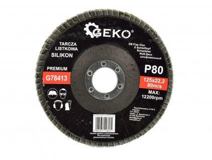 Brusný lamelový kotouč (karbid křemíku) - 125x22,23 mm / P80