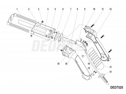 Ohřívač DEDRA XDED7520.08