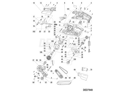 Napínání s válečkem (cpl.) DEDRA XDED7949.102