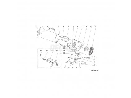 SOKER RK-1 přepínač červený DEDRA XDED9948.20