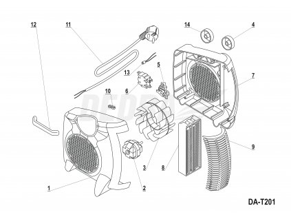Termostat DEDRA XDA-T201.05