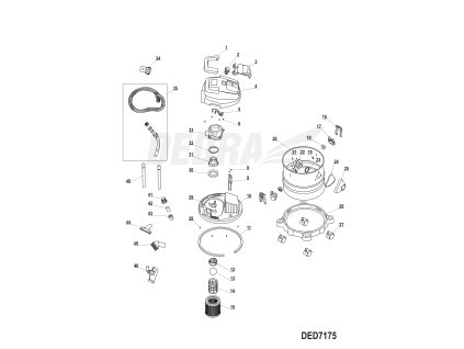 Skříň motoru DEDRA XDED7175.33