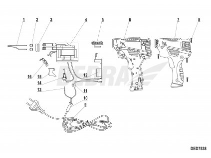 Spínací páka DEDRA XDED7538.15