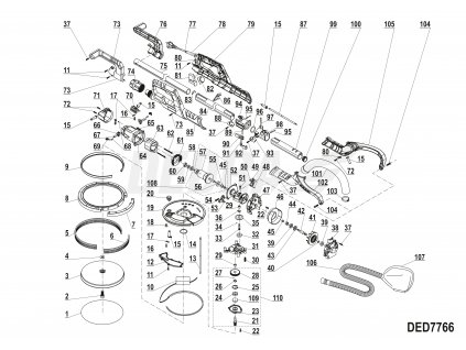Prachový kryt dlouhý DEDRA XDED7766.05