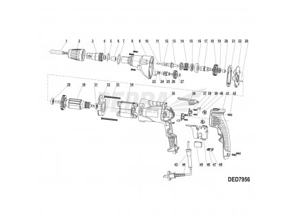Velké ozubené kolo DEDRA XDED7956.18
