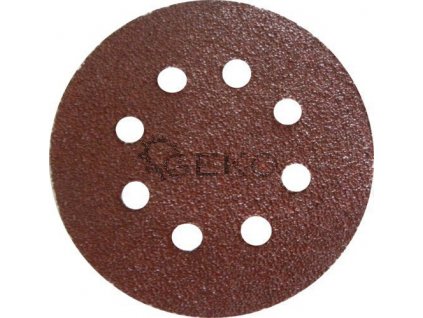 Brusný papírový výsek s otvory se suchým zipem (korund) - 125 mm / P180