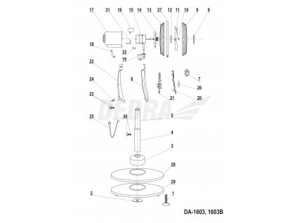 Skříň motoru DEDRA XDA-1603.17