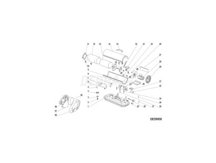 Deska elektroniky BGO1601-125 DEDRA XDED9950.33