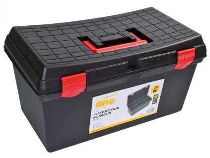 Plastový kufr na nářadí, 530x290x270 mm, s 1 přihrádkou, nosnost 120 kg