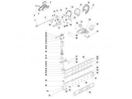 Sada nožů (53, 60, 61, 63-70) DEDRA XDED8694-61.66