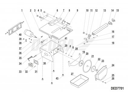 Nádrž na vodu 31,9x18,8 DEDRA XDED7701.27