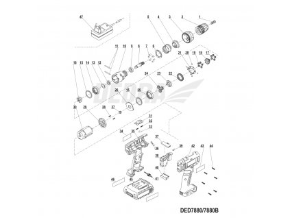 Planetová převodovka DEDRA XDED7880.98