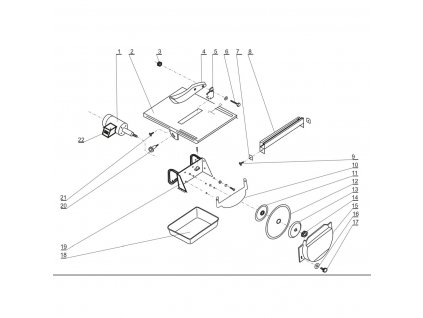 Spodní kryt DEDRA XA040010.10