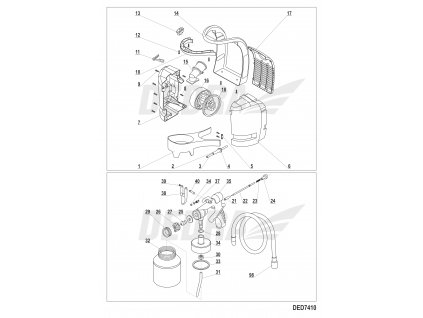 Těsnění motoru DEDRA XDED7410.18