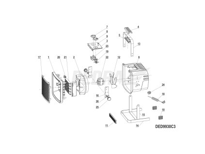 Motor YJ58-16B 25W DEDRA XDED9930C3.22