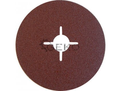 Fíbrový kotouč s výřezy (korund) - 125x22,23 mm / P80