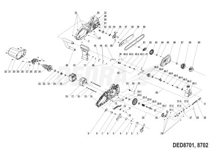 Mechanismus napínání řetězu DEDRA XDED8701.70