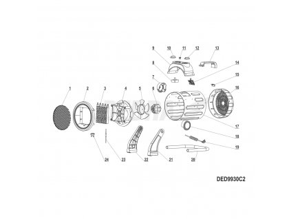 Motor YJ58-16B 25W DEDRA XDED9930C2.06