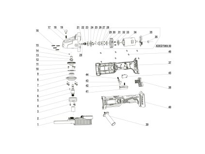 Přepínač DEDRA XDED7069.45