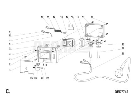 Napájecí kabel DEDRA XDED7742.21C