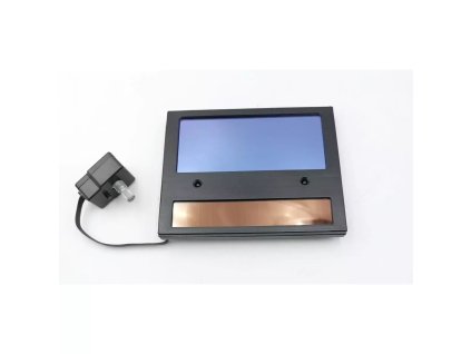 Svářecí helma, černá, průhled: 95x36mm DEDRA XDES001E.01