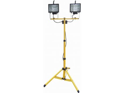 Halogen se stativem 2x500W, výška 1-1,75 m s ochrannou mřížkou