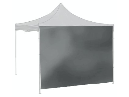 Bočnice pro párty stan 2x3m 210D šedá WATERPROOF Cattara 13344