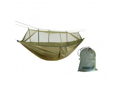 Hamaka 330x140cm s moskytiérou DEDRA N1039