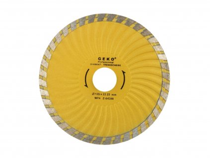 Diamantový řezný kotouč (TURBO PLUS) - 125 x 22,23 mm