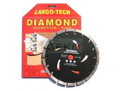 Diamantový řezný kotouč černý (segmentový) - 230 x 22,23 x 10 mm GEKO nářadí G00284