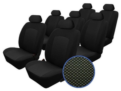 Autopotahy DACIA LODGY, 7 míst, BEZ STOLKŮ A BEZ LOKETNÍ OPĚRKY, od r. 2012, Dynamic žakar SIXTOL SIXTOL AME33363-T06