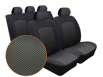 Autopotahy FORD FUSION, od r. 2002-2013, Dynamic žakar tmavý SIXTOL SIXTOL AME33455-T06