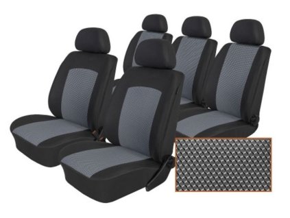 Autopotahy Ford Galaxy III, S MAX I od r. 2006-2015, 5 míst, Dynamic šedé SIXTOL SIXTOL AME31826-T01galaxy