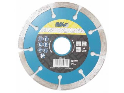 Super tenký diamantový řezný kotouč segmentový 115x22,2mm