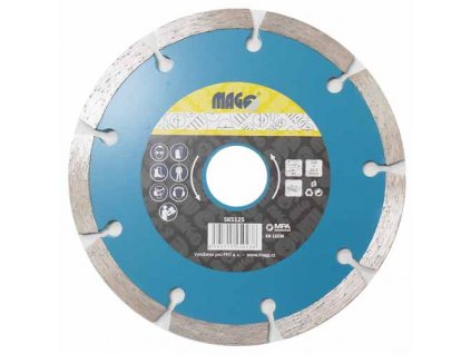 Super tenký diamantový řezný kotouč segmentový 125x22,2mm
