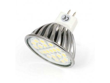 LED bodové světlo, závit MR16, 3W, 3300K, 12V, 20SMD