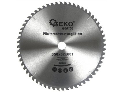 Pilový kotouč na dřevo s SK plátky  - 350 x 32 / 60 Z GEKO nářadí G00156