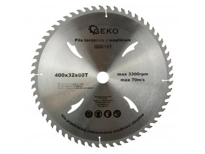 Pilový kotouč na dřevo s SK plátky - 400 x 32 / 60 Z + redukční kroužek pro hřídel o průměru 30 mm