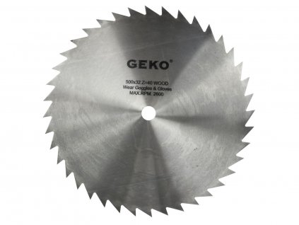 Pilový kotouč ocelový bez SK plátků - 500 x 32 x 4 / 40 Z + redukční kroužek pro hřídel o průměru 30 mm