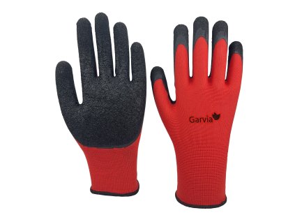 Rukavice zahradní vel. 8 LATEX red Garvia 22036