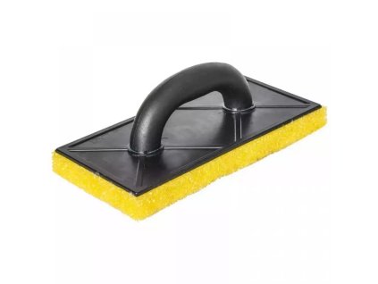 Hladítko plastové na štukování s tvrdou houbou 270x130 mm, 25mm, žluté