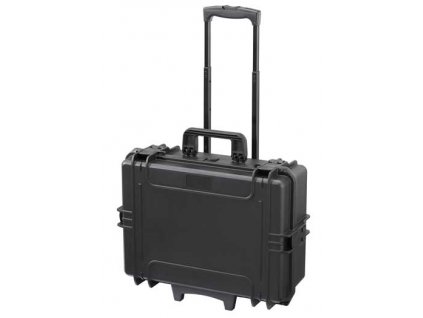MAX Plastový kufr, 555x445xH 258mm, IP 67 + čtvercovaná pěna ve spodní části pro individuální úpravu