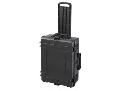 MAX Plastový kufr, 604x473xH 225mm, IP 67 + čtvercovaná pěna ve spodní části pro individuální úpravu