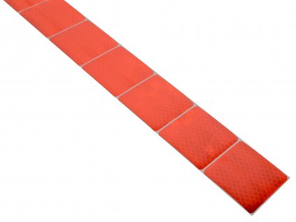 Samolepící páska reflexní dělená 1m x 5cm červená Compass 01546