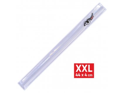Pásek reflexní ROLLER XXL 4x44cm S.O.R. stříbrný