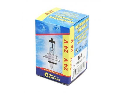 Žárovka 24V  H4  75/70W P43t box Compass 08465