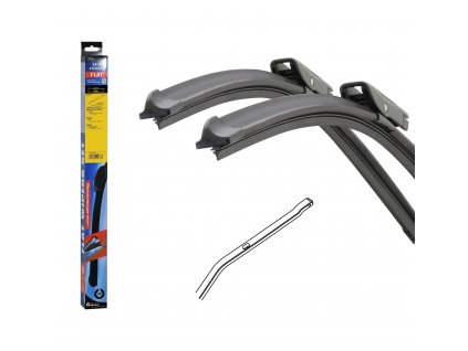Stěrače FLAT SET (BOLT) 610+550mm