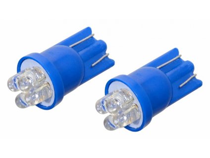 Žárovka 4LED 12V  T10  modrá  2ks Compass 33712