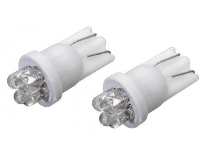 Žárovka 4LED 12V  T10  bílá  2ks Compass 33714